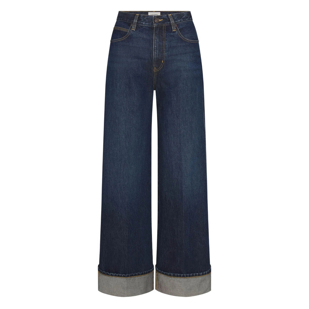 Frame Cuffed Five-pocket Jeans
