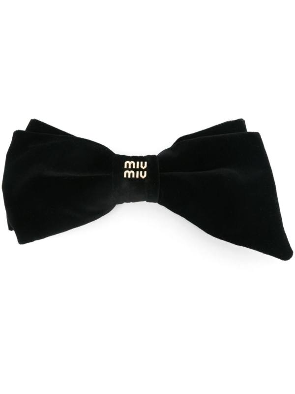 velvet hair bow clip