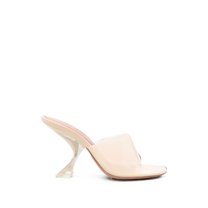 Amina Muaddi Taylor Transparent Mules