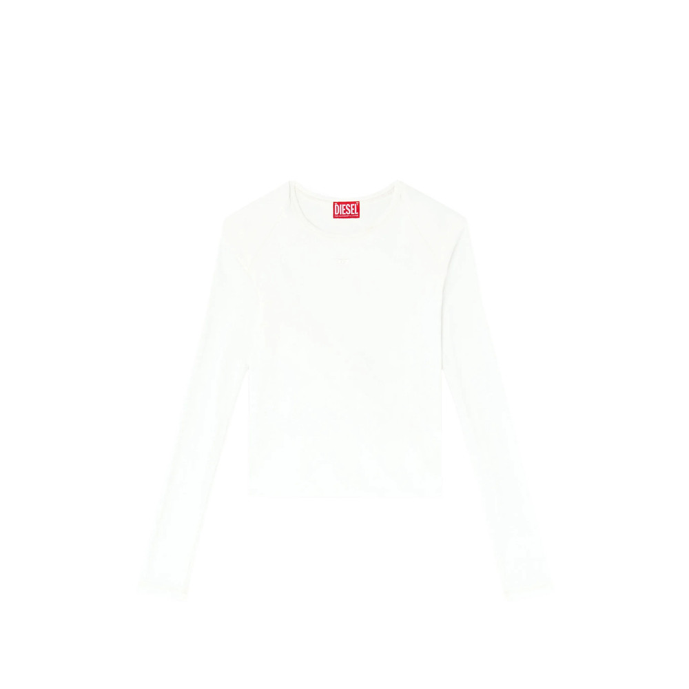 Diesel Rucked-up Long-sleeve T-shirt In Double-layer Jersey