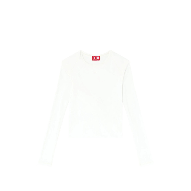 Diesel Rucked-up Long-sleeve T-shirt In Double-layer Jersey