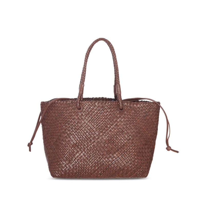 Ibeliv Bazika Woven Leather Tote Bag