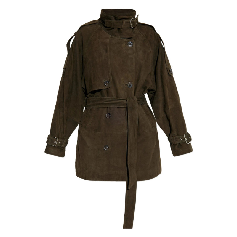 Gestuz Belted Suede Jacket