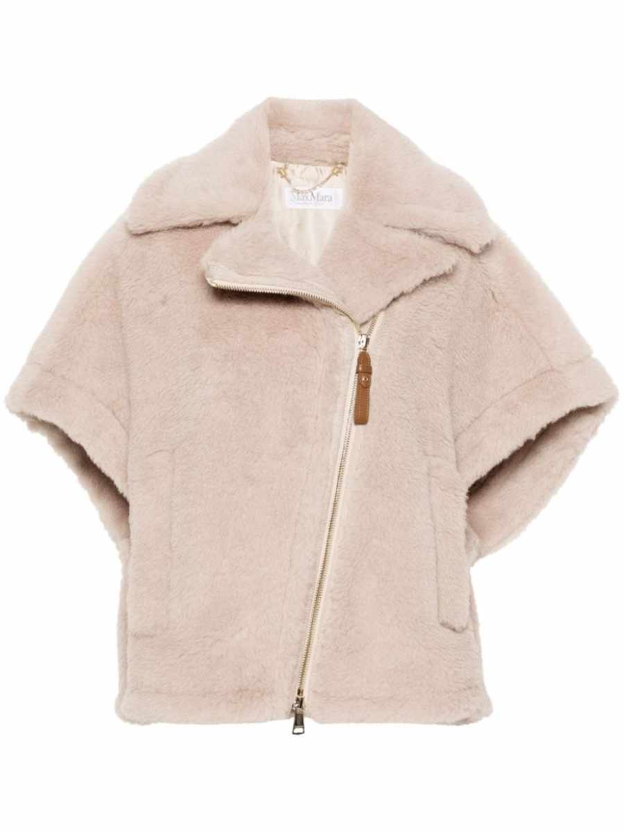 shearling cape