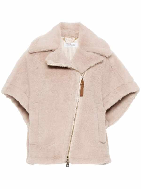 shearling cape