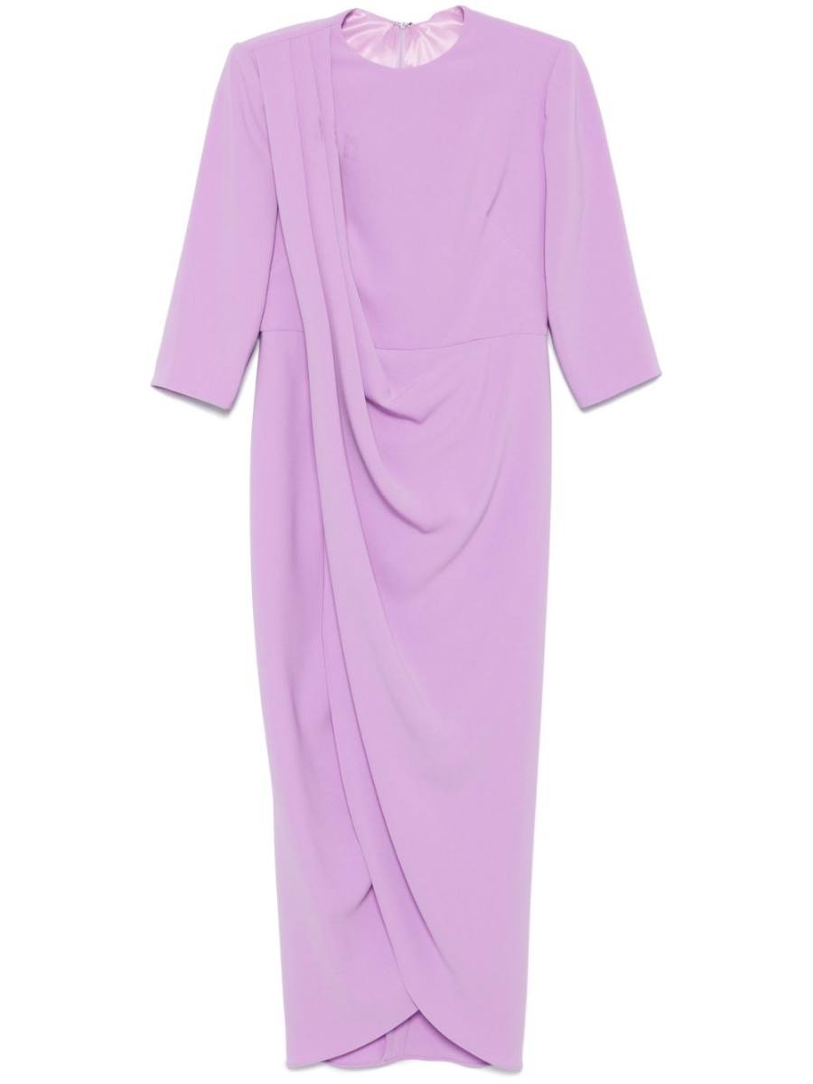 draped maxi dress