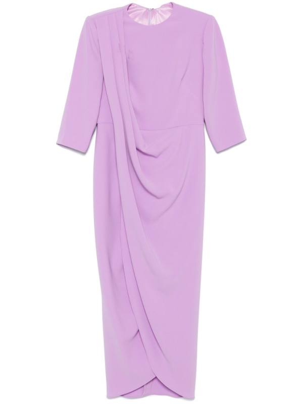 draped maxi dress