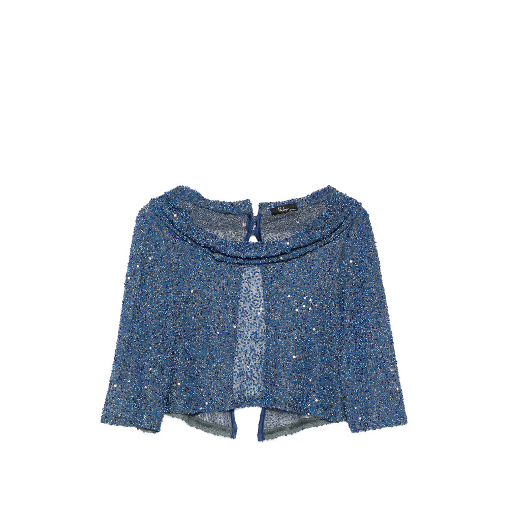 Fely Campo Sequin Embellished Blouse