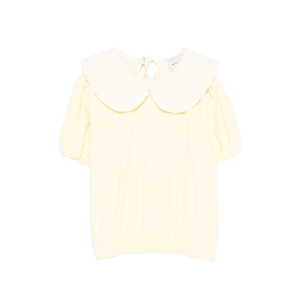 Mipounet Ruffled Collar T-shirt