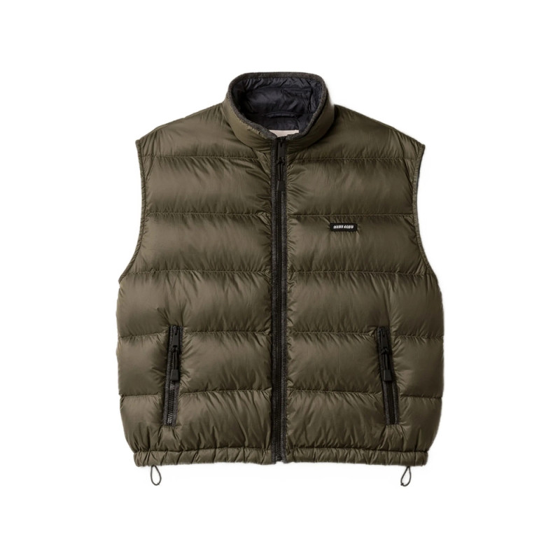 Miu Miu Padded Light Pongé Vest