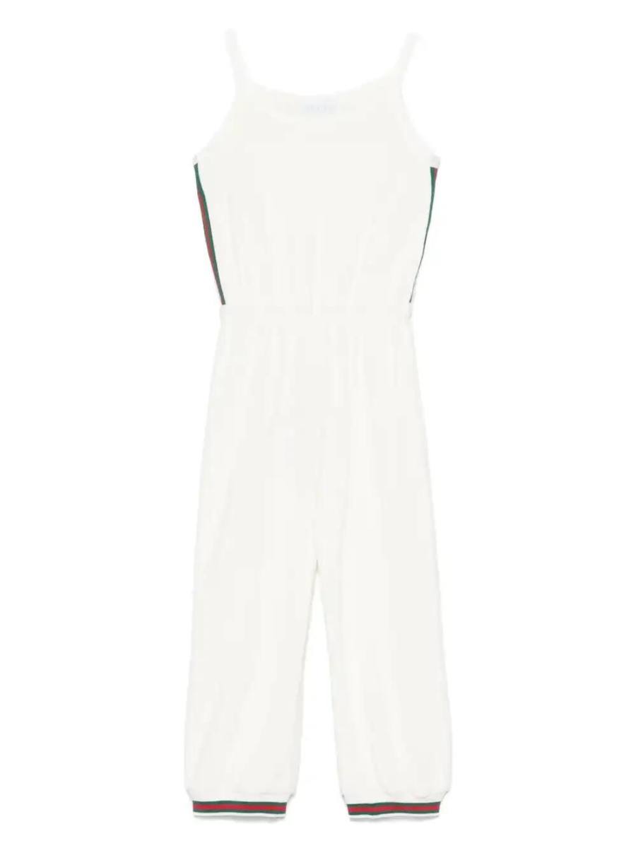 Web-detailed jumpsuit
