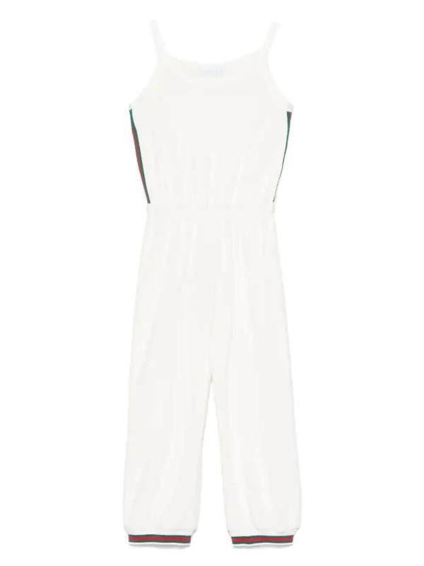 Web-detailed jumpsuit