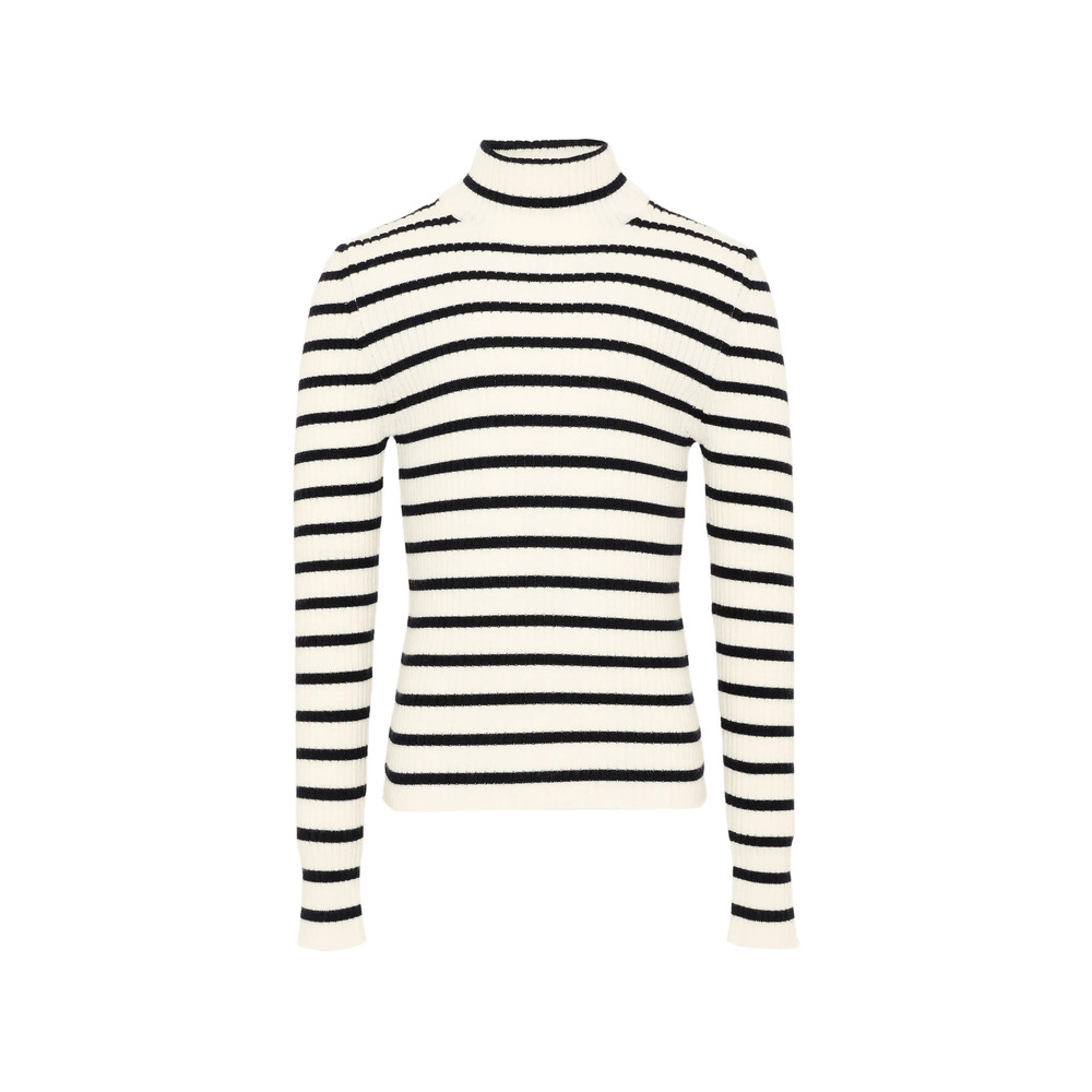 Fendi Striped Ribbed-knit Sweater