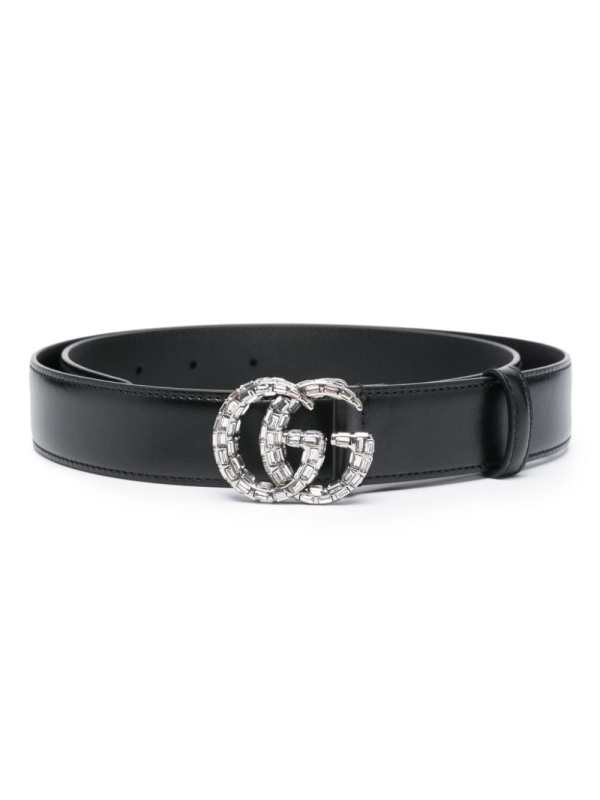 Double G crystal-embellished belt
