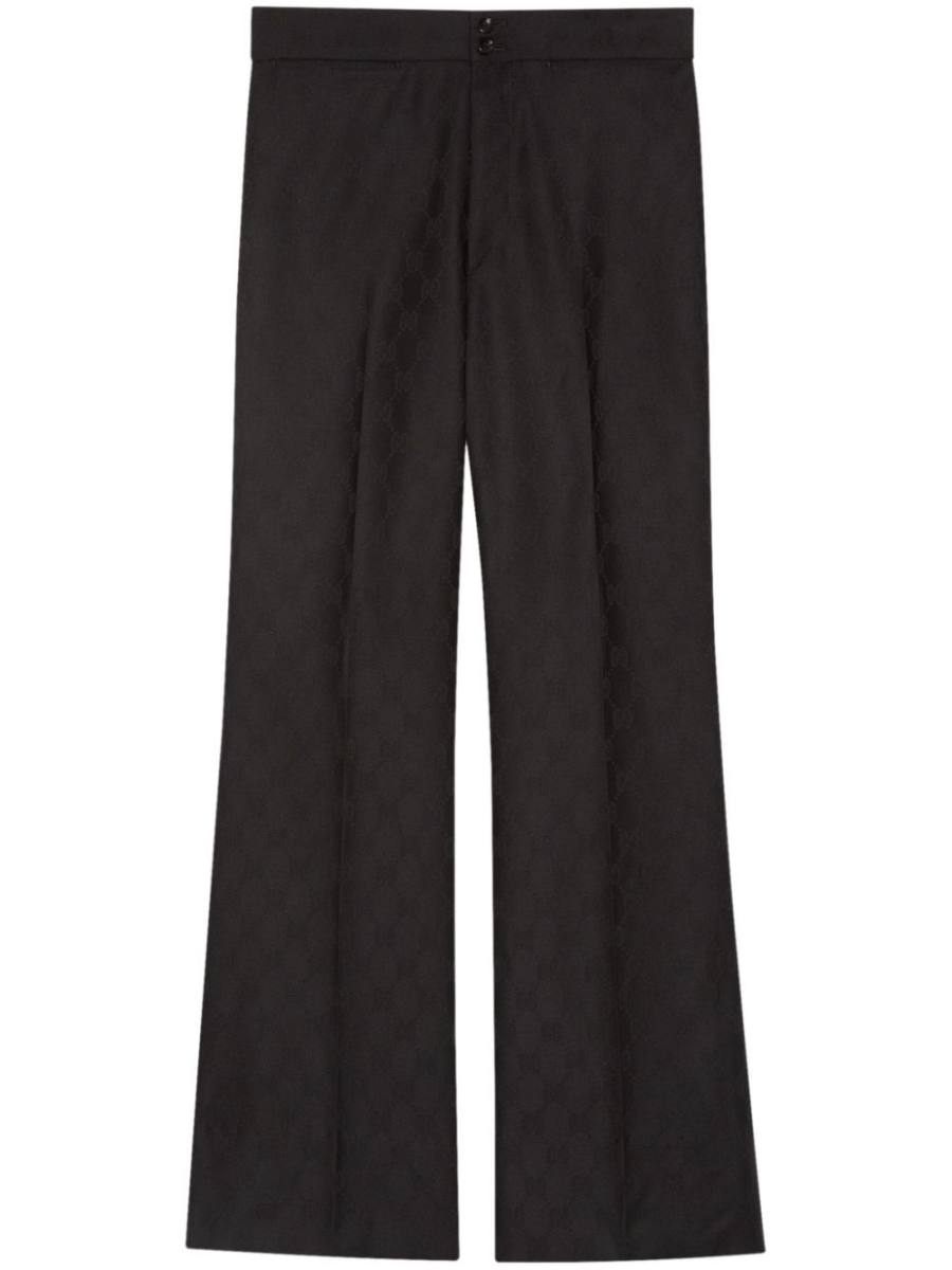 GG-jacquard flared rousers