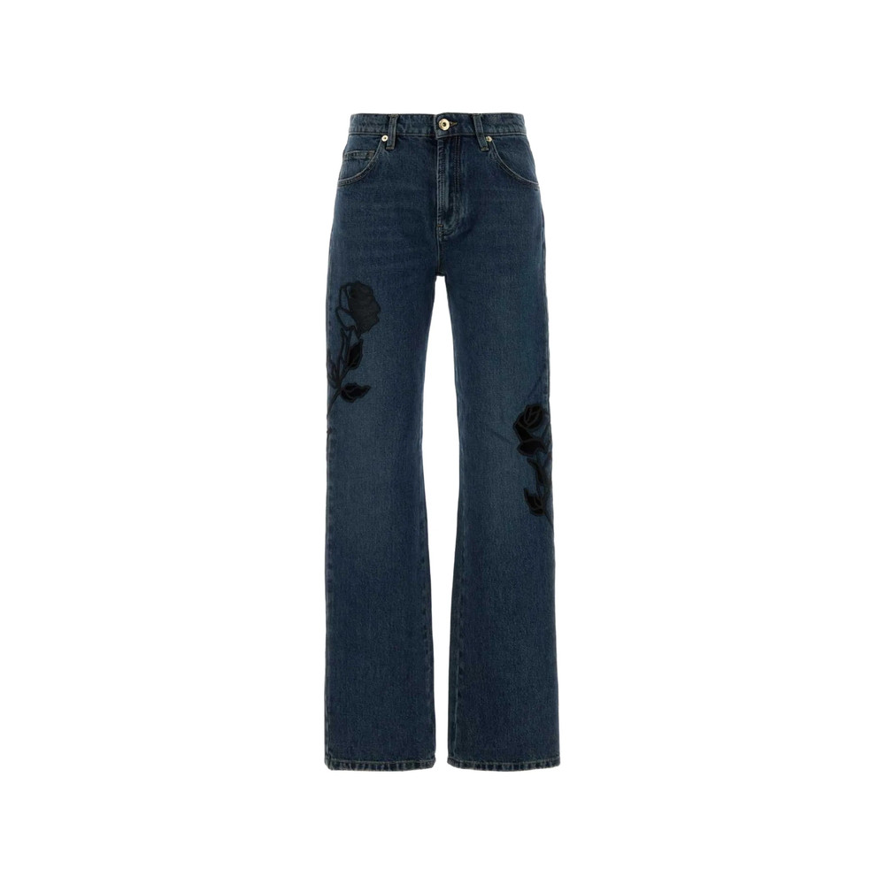 Blumarine Rose-patch Trousers