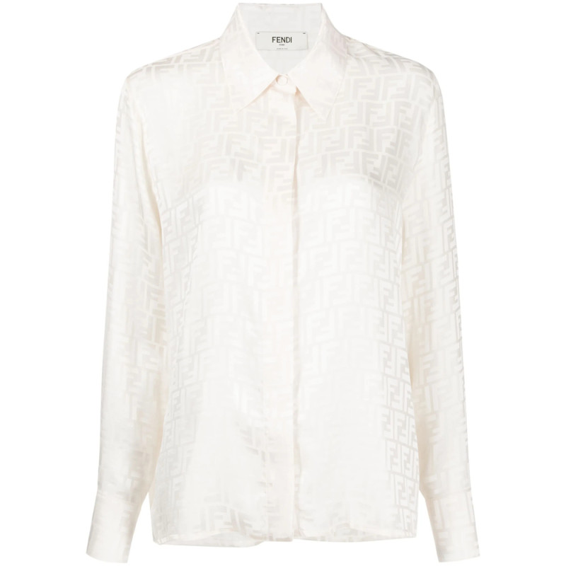 Fendi FF-jacquard Silk Shirt