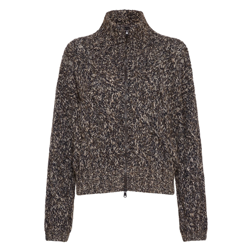 Brunello Cucinelli Dazzling Chiné Cardigan