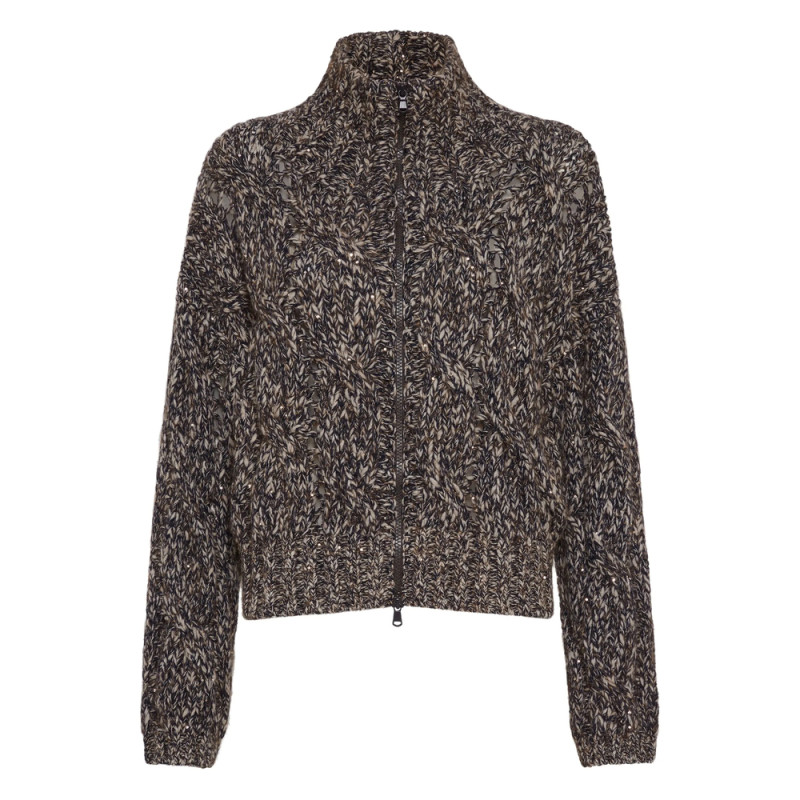 Brunello Cucinelli Dazzling Chiné Cardigan