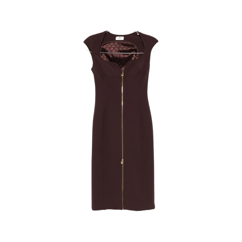 Elisabetta Franchi Zip-up Midi Dress