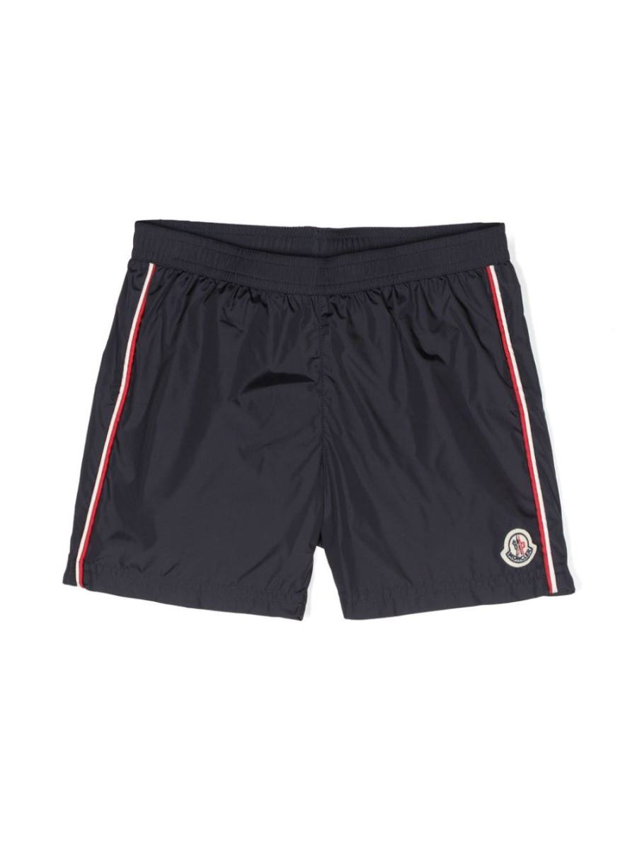 appliqué-logo swim shorts