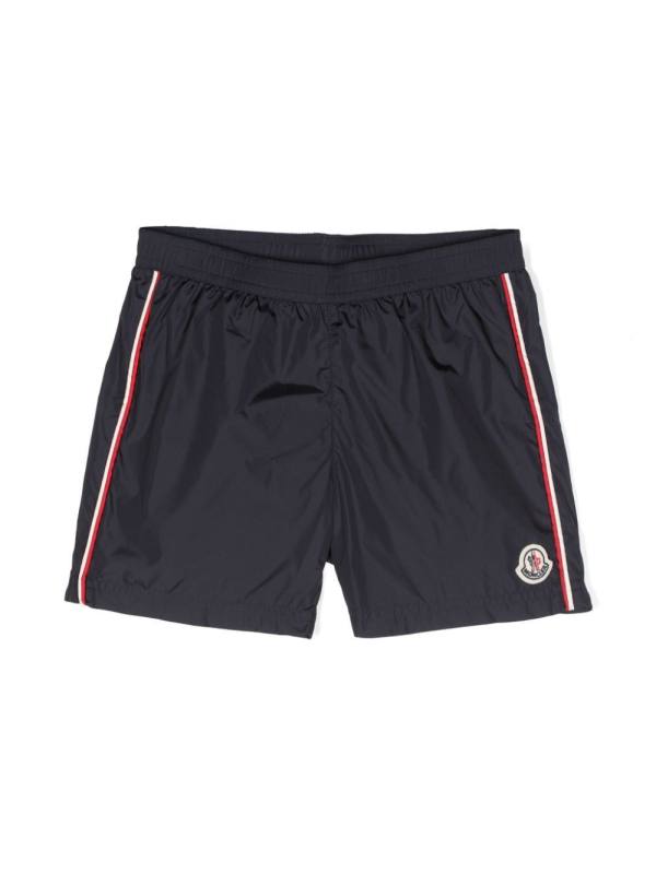 appliqué-logo swim shorts