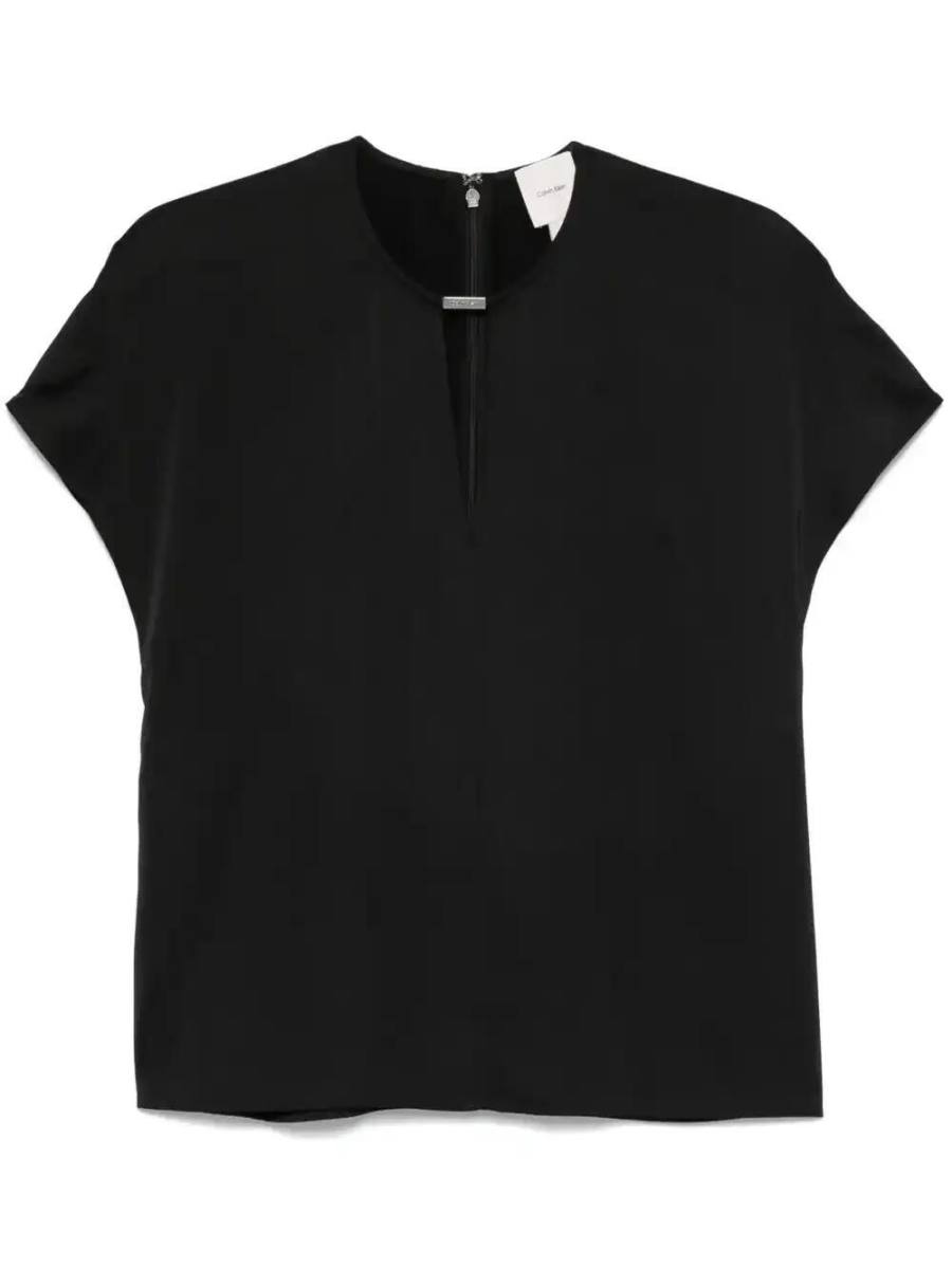 logo-plaque blouse