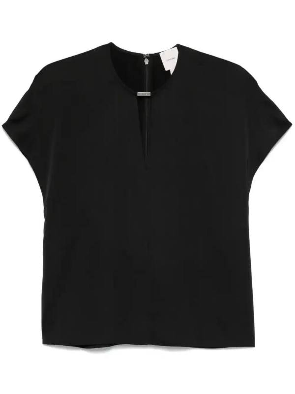 logo-plaque blouse