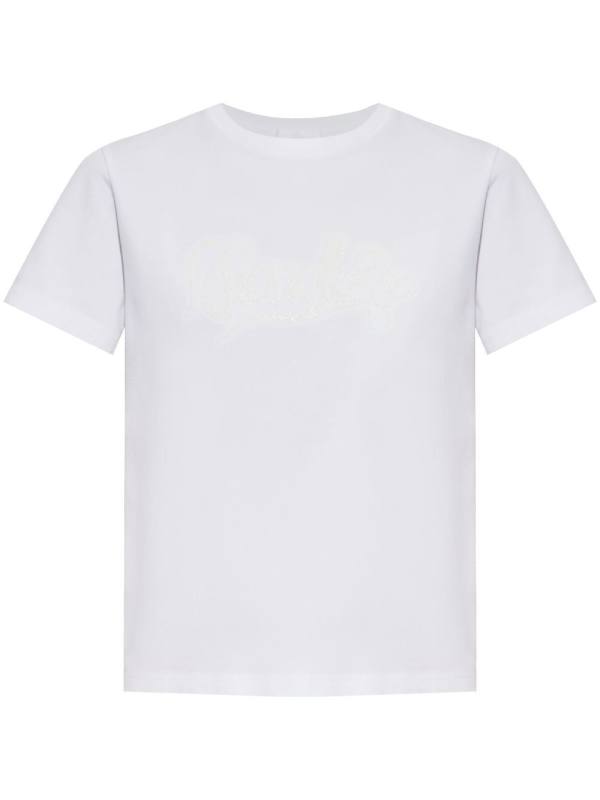 logo-embroidered T-shirt
