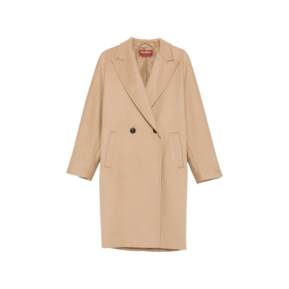 Max Mara Studio Double-breasted Notched-lapel Coat