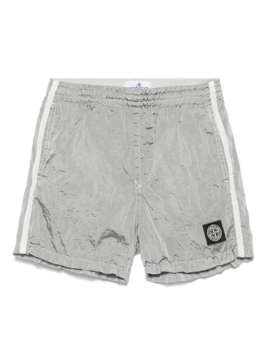 Compass-motif swim shorts