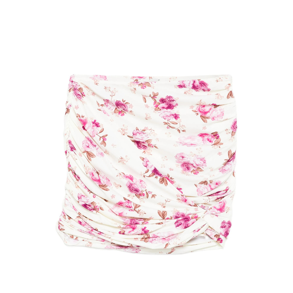 Magda Butrym Floral Ruched Mini Swin Skirt