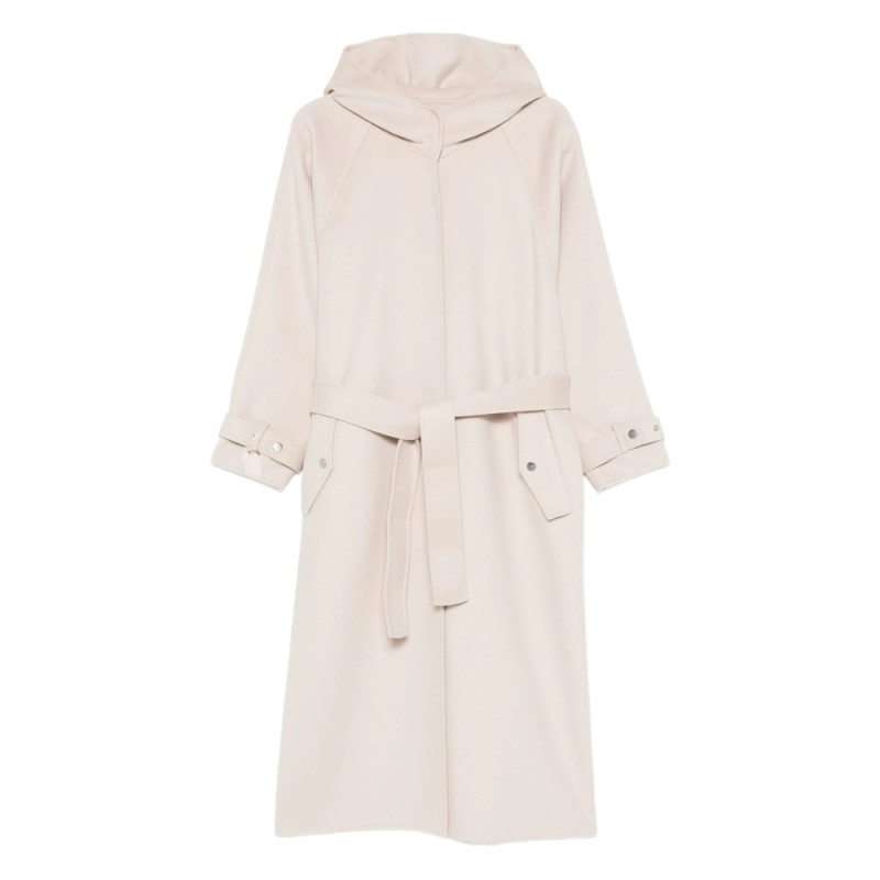 Pinko Hooded Belted Coat