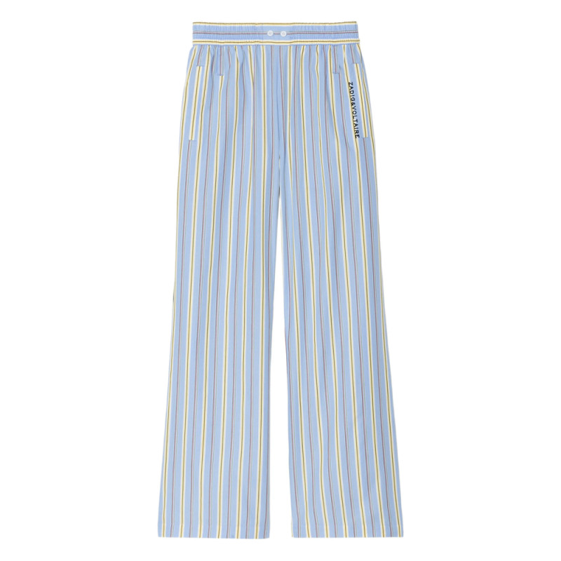 Zadig & Voltaire Logo-detail Striped Trousers