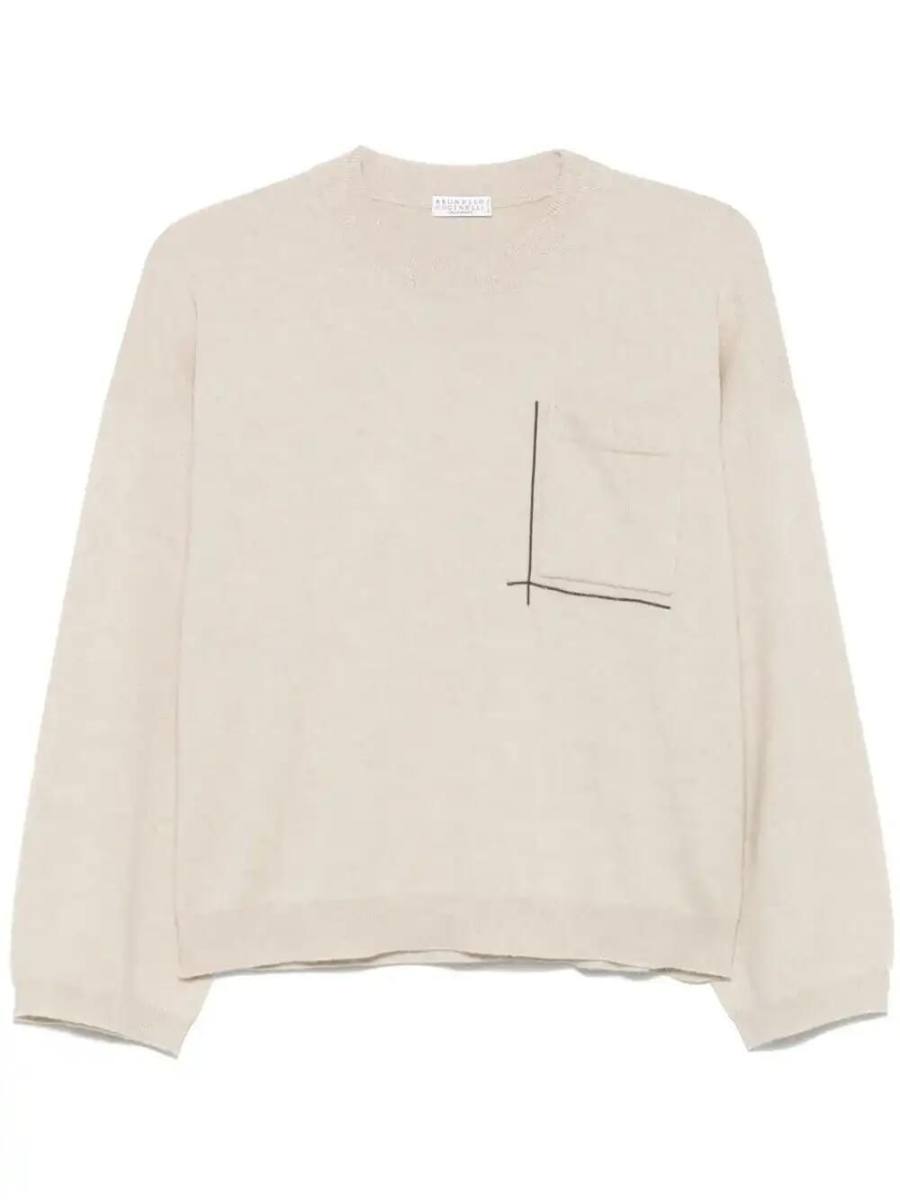 Monili chain-detail sweater