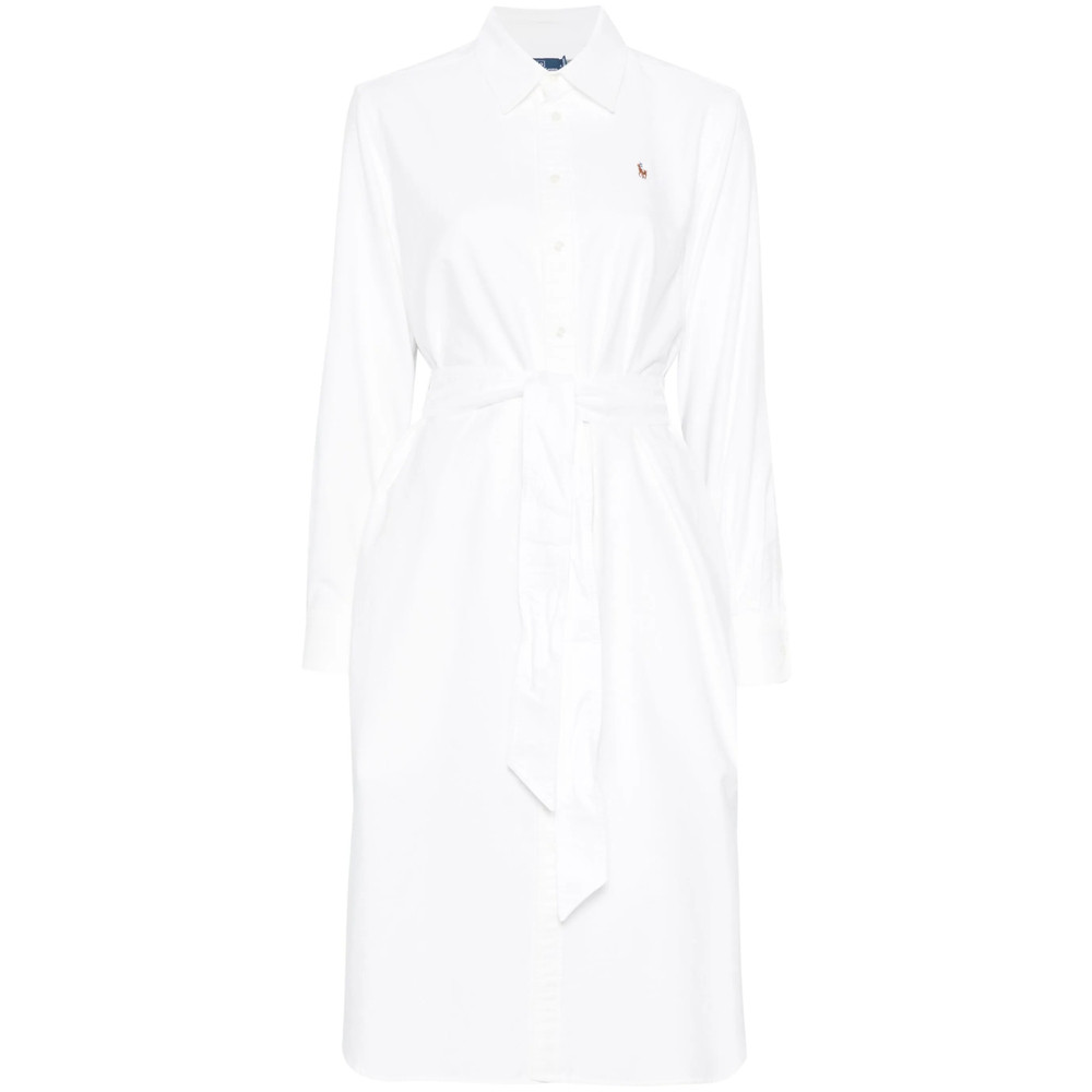 Ralph Lauren Polo Pony-embroidered Midi Dress