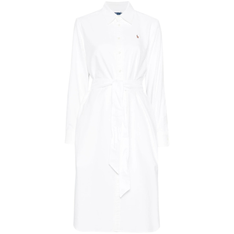 Ralph Lauren Polo Pony-embroidered Midi Dress