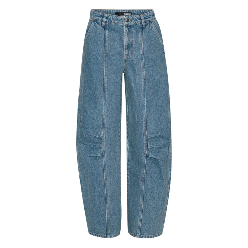 Rotate Panelled Denim Trousers