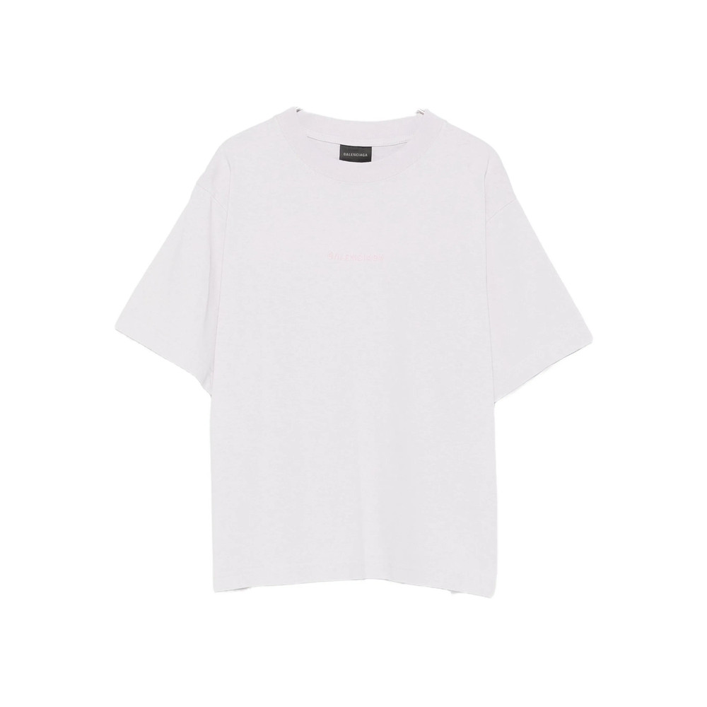Balenciaga Logo-embroidered Cotton T-shirt