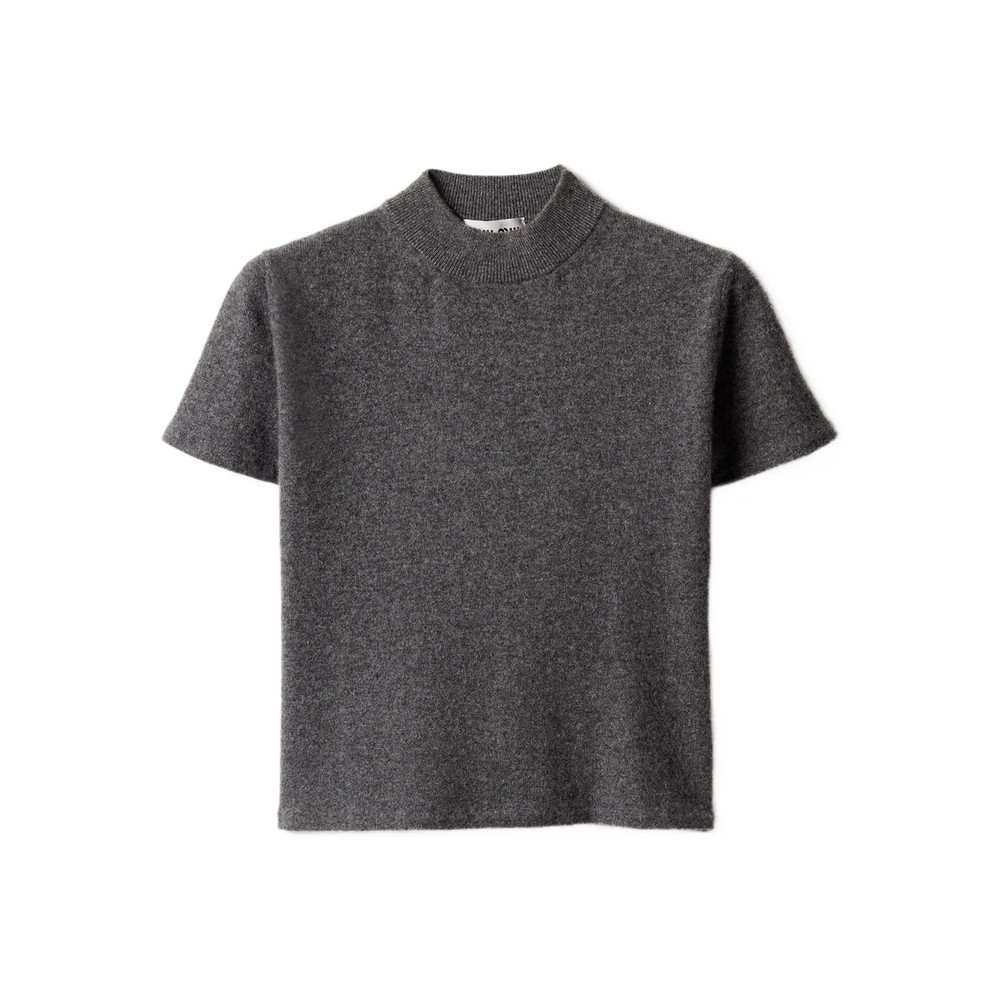Miu Miu Ribbed Mock-neck Cashmere Sweater
