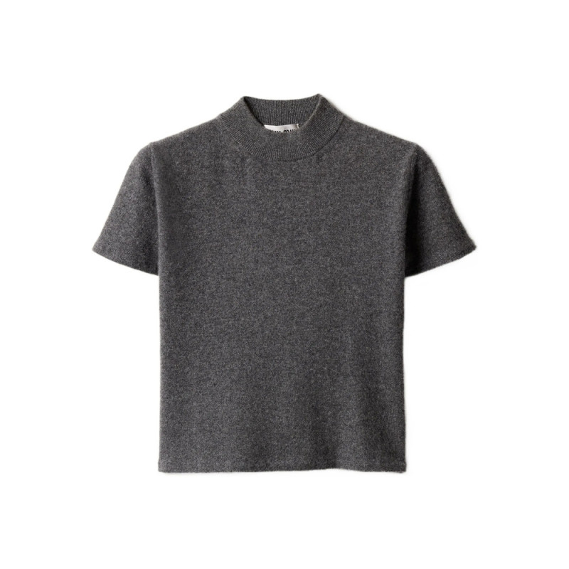 Miu Miu Ribbed Mock-neck Cashmere Sweater