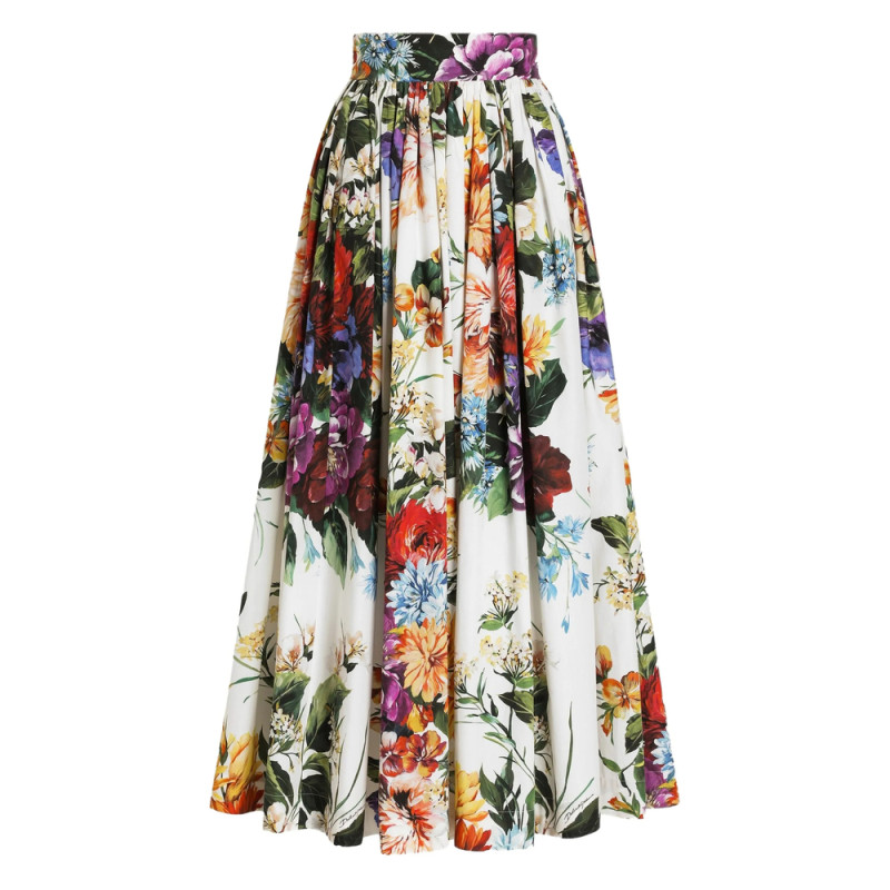 Dolce & Gabbana Floral-print Maxi Skirt