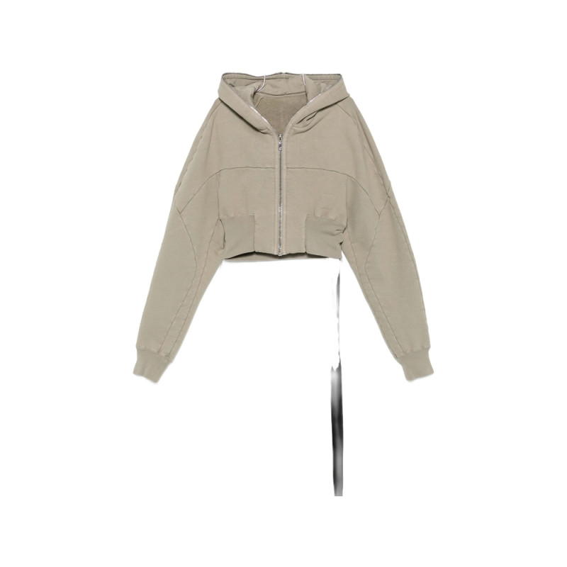 Rick Owens Drkshdw Cropped Zip-up Hoodie