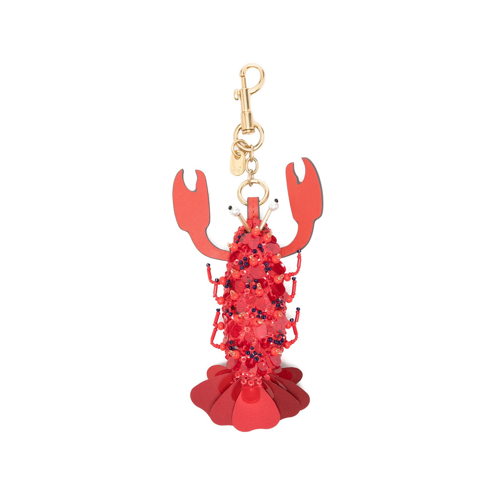 Anya Hindmarch Lobster Sequin-embellished Keyring
