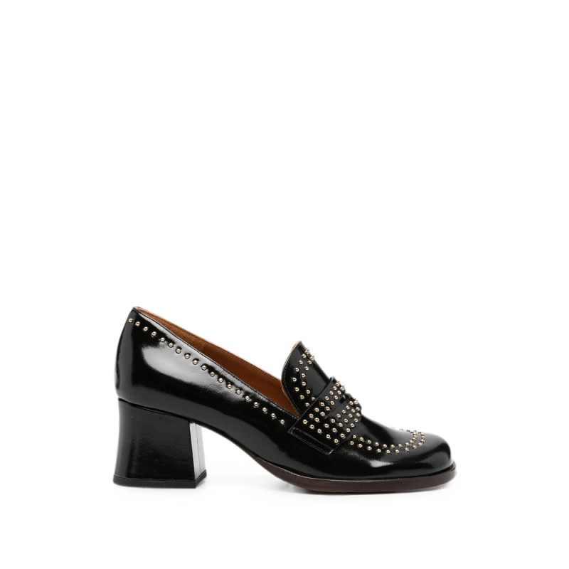 Chie Mihara Stud-embellished Leather Loafers