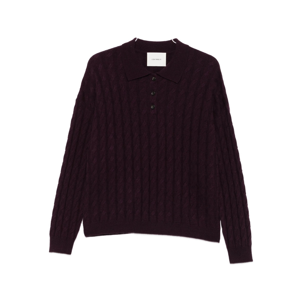 Lisa Yang Cable-knit Polo-neck Jumper