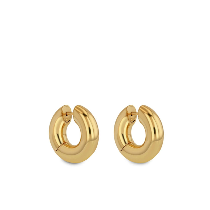 Anine Bing 14kt Yellow Gold Small Bold Link Hoop Earrings