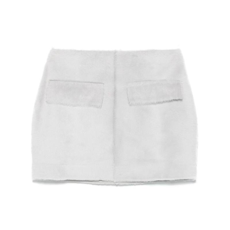 Remain Birger Christensen Shearling Mini Skirt