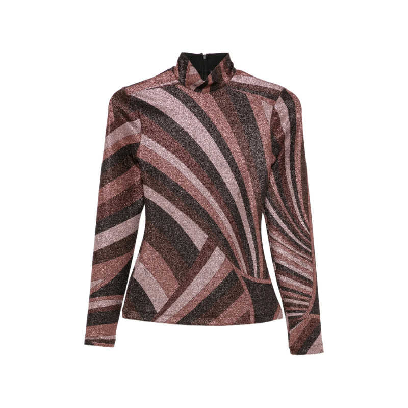 Pucci Iride-print Glitter-effect Top