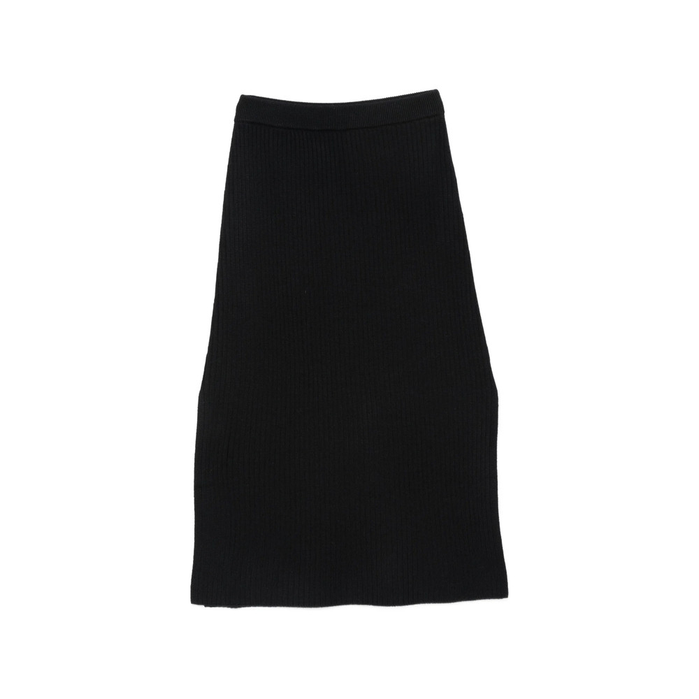 A. p.c. Ribbed-knit Side-slit Midi Skirt
